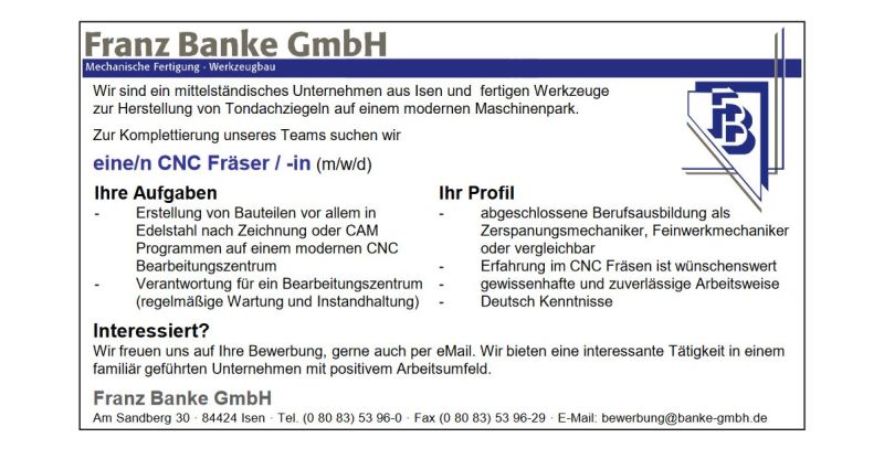 <a href="https://www.banke-gmbh.de/firmenprofil/stellenangebote.html" target="_blank">mehr Informationen...</a>